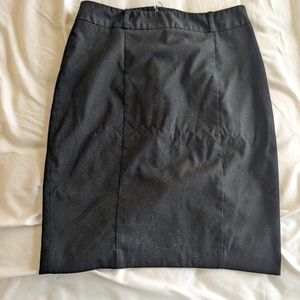 Mossimo Stretch Black Midi Pencil Skirt Back Zipper Size 12